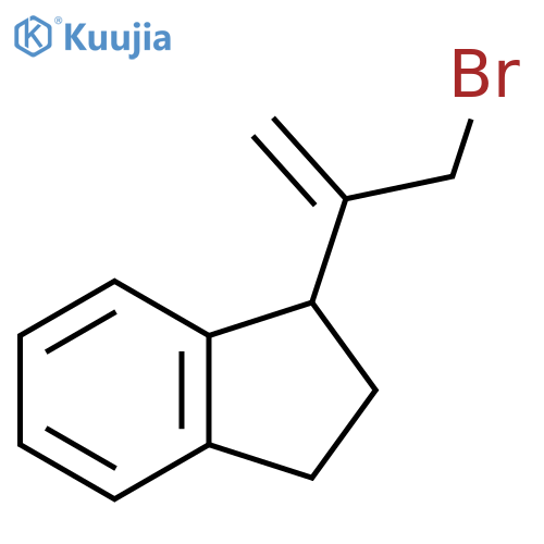 1-(3-bromoprop-1-en-2-yl)-2,3-dihydro-1H-indene structure