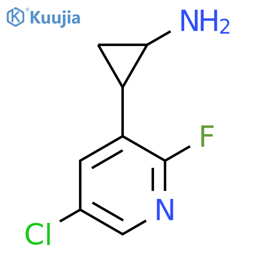 2-(5-chloro-2-fluoropyridin-3-yl)cyclopropan-1-amine structure