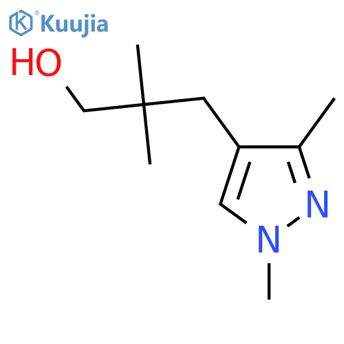3-(1,3-dimethyl-1H-pyrazol-4-yl)-2,2-dimethylpropan-1-ol structure