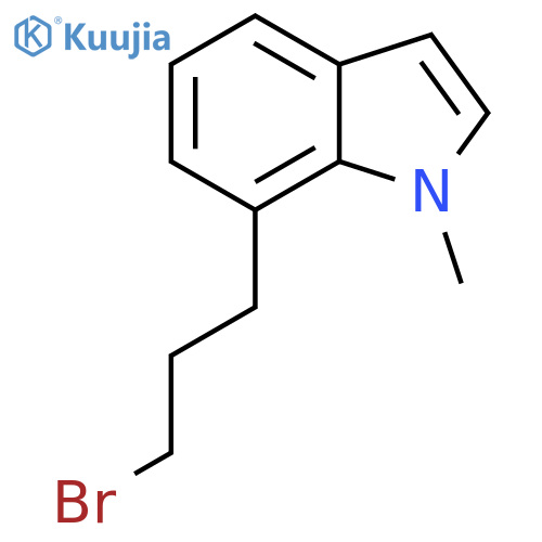 7-(3-bromopropyl)-1-methyl-1H-indole structure