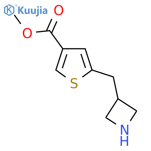 Methyl 5-[(azetidin-3-yl)methyl]thiophene-3-carboxylate structure