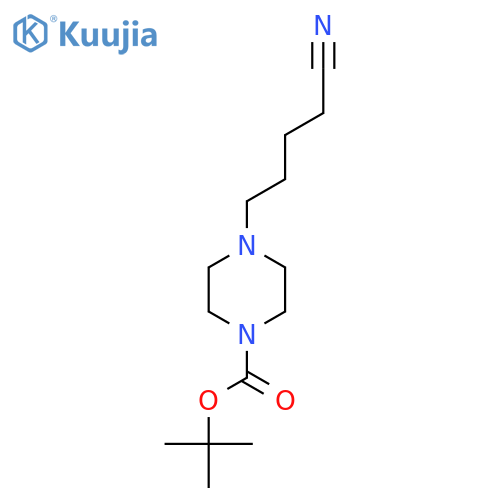tert-butyl 4-(4-cyanobutyl)piperazine-1-carboxylate structure