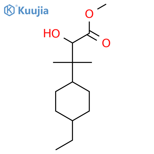 methyl 3-(4-ethylcyclohexyl)-2-hydroxy-3-methylbutanoate structure