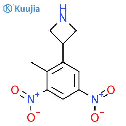 3-(2-methyl-3,5-dinitrophenyl)azetidine structure