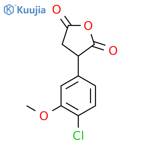 3-(4-chloro-3-methoxyphenyl)oxolane-2,5-dione structure