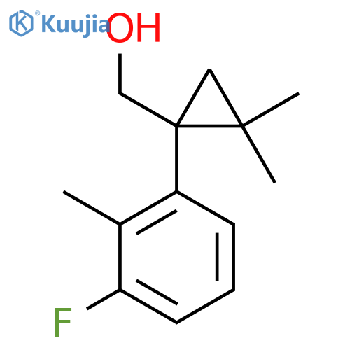 1-(3-fluoro-2-methylphenyl)-2,2-dimethylcyclopropylmethanol structure