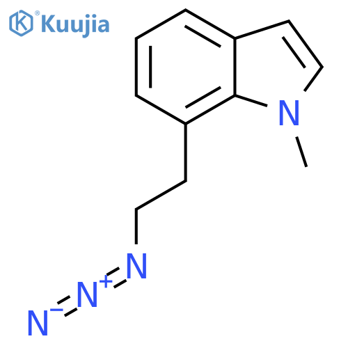 7-(2-azidoethyl)-1-methyl-1H-indole structure