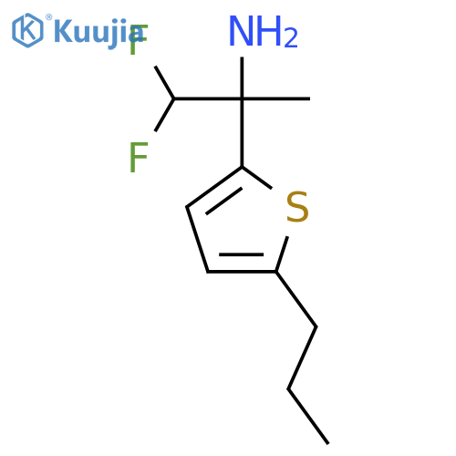 1,1-difluoro-2-(5-propylthiophen-2-yl)propan-2-amine structure