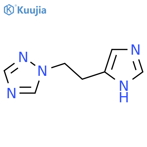 1-2-(1H-imidazol-4-yl)ethyl-1H-1,2,4-triazole structure