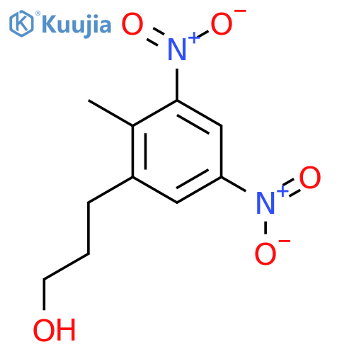 3-(2-methyl-3,5-dinitrophenyl)propan-1-ol structure