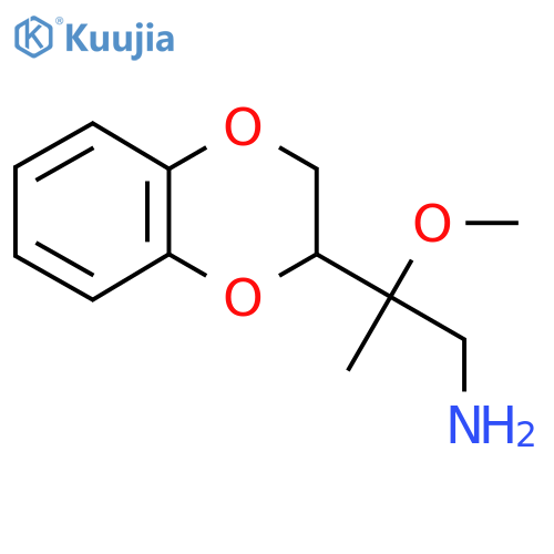 2-(2,3-dihydro-1,4-benzodioxin-2-yl)-2-methoxypropan-1-amine structure