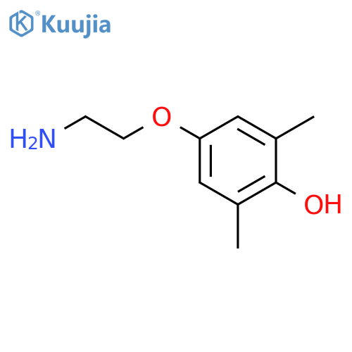 4-(2-aminoethoxy)-2,6-dimethylphenol structure