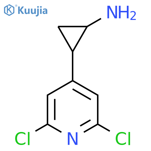 2-(2,6-dichloropyridin-4-yl)cyclopropan-1-amine structure