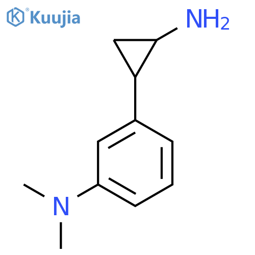 3-(2-aminocyclopropyl)-N,N-dimethylaniline structure