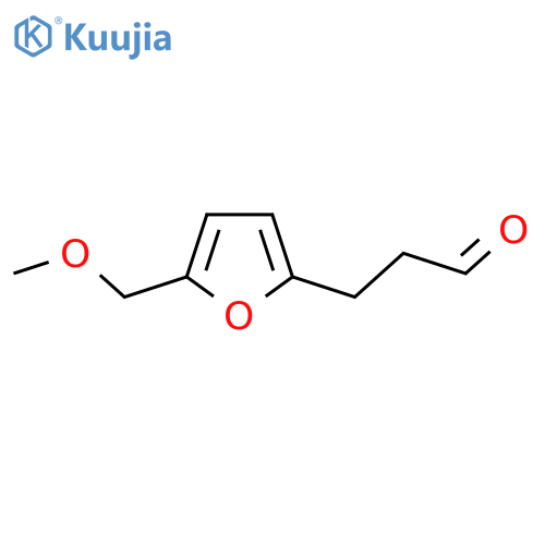 3-5-(methoxymethyl)furan-2-ylpropanal structure