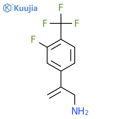 2-3-fluoro-4-(trifluoromethyl)phenylprop-2-en-1-amine structure