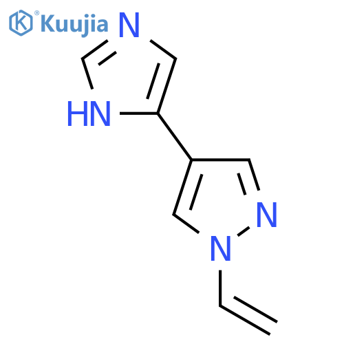 1-ethenyl-4-(1H-imidazol-4-yl)-1H-pyrazole structure