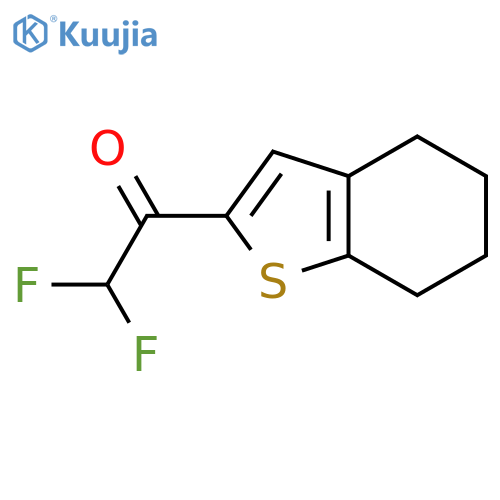 2,2-difluoro-1-(4,5,6,7-tetrahydro-1-benzothiophen-2-yl)ethan-1-one structure