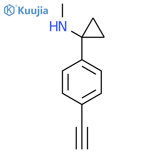 1-(4-ethynylphenyl)-N-methylcyclopropan-1-amine structure