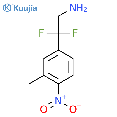 2,2-difluoro-2-(3-methyl-4-nitrophenyl)ethan-1-amine structure