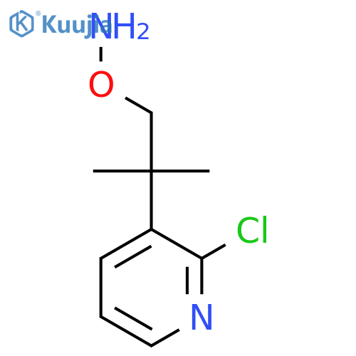 O-2-(2-chloropyridin-3-yl)-2-methylpropylhydroxylamine structure