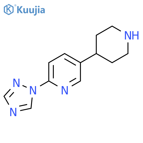 5-(piperidin-4-yl)-2-(1H-1,2,4-triazol-1-yl)pyridine structure