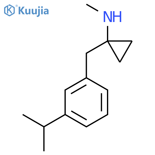 N-methyl-1-{3-(propan-2-yl)phenylmethyl}cyclopropan-1-amine structure
