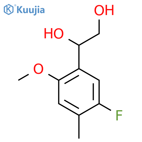 1-(5-fluoro-2-methoxy-4-methylphenyl)ethane-1,2-diol structure