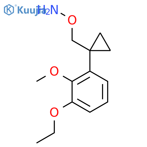 O-{1-(3-ethoxy-2-methoxyphenyl)cyclopropylmethyl}hydroxylamine structure