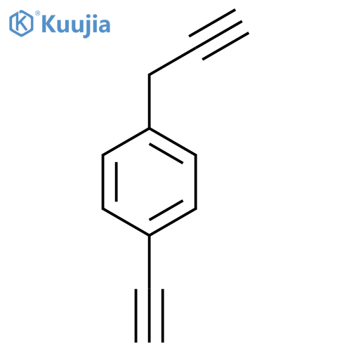 1-ethynyl-4-(prop-2-yn-1-yl)benzene structure