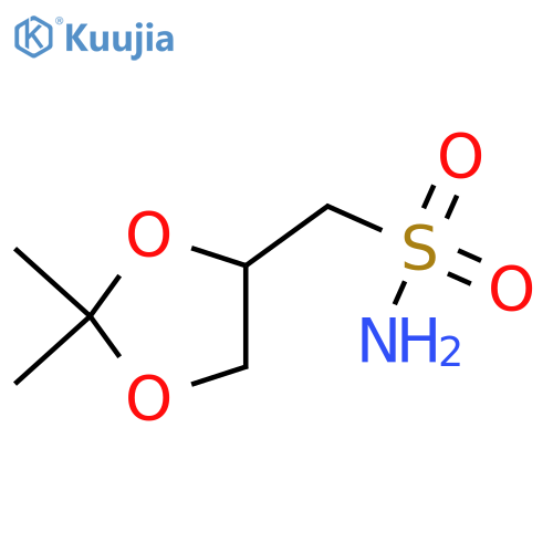 (2,2-dimethyl-1,3-dioxolan-4-yl)methanesulfonamide structure