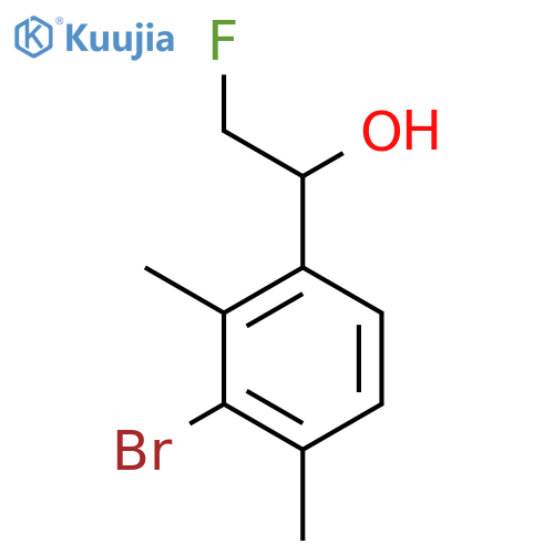 1-(3-bromo-2,4-dimethylphenyl)-2-fluoroethan-1-ol structure