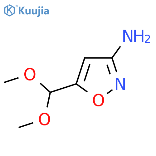 5-(dimethoxymethyl)-1,2-oxazol-3-amine structure