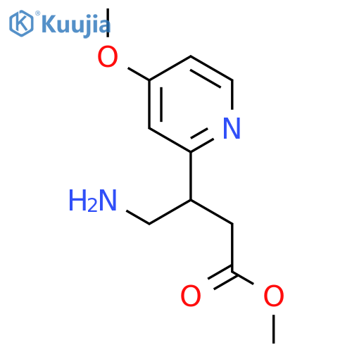 methyl 4-amino-3-(4-methoxypyridin-2-yl)butanoate structure