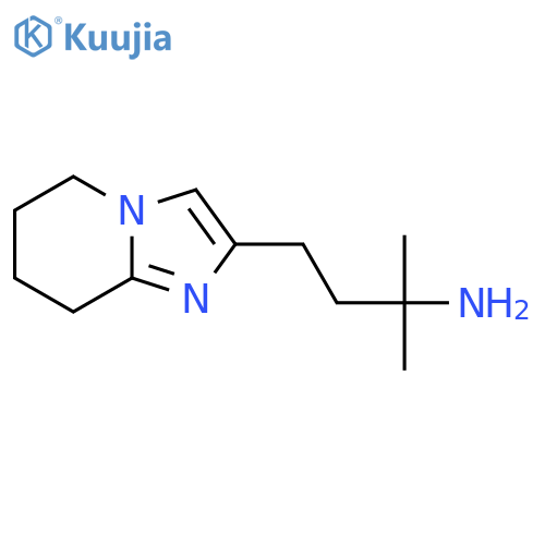 4-{5H,6H,7H,8H-imidazo1,2-apyridin-2-yl}-2-methylbutan-2-amine structure