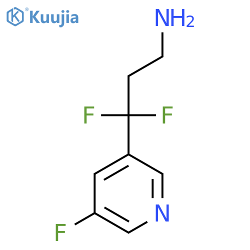 3,3-difluoro-3-(5-fluoropyridin-3-yl)propan-1-amine structure