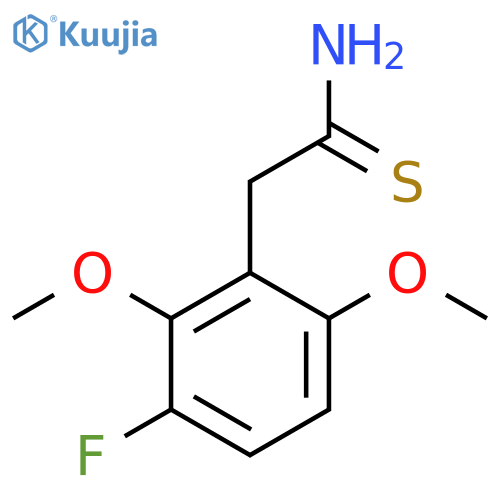 2-(3-fluoro-2,6-dimethoxyphenyl)ethanethioamide structure