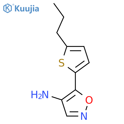 5-(5-propylthiophen-2-yl)-1,2-oxazol-4-amine structure