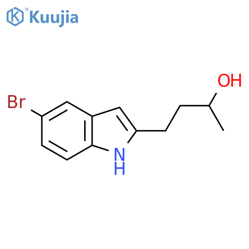 4-(5-bromo-1H-indol-2-yl)butan-2-ol structure