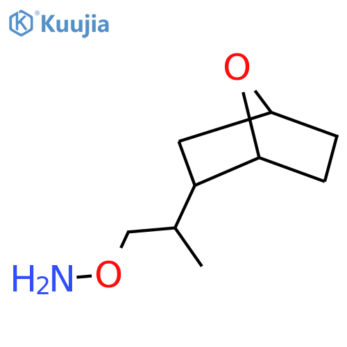 O-(2-{7-oxabicyclo2.2.1heptan-2-yl}propyl)hydroxylamine structure