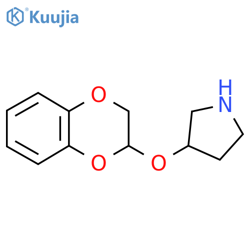 3-(2,3-dihydro-1,4-benzodioxin-2-yloxy)pyrrolidine structure