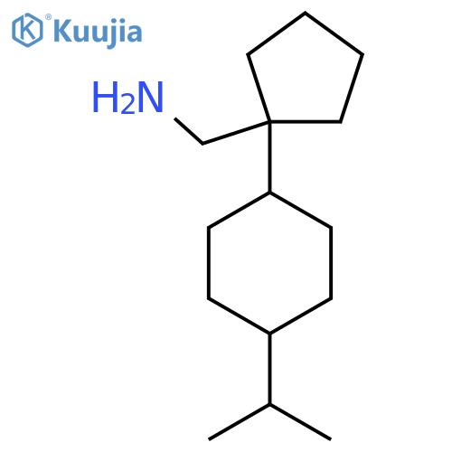 {1-4-(propan-2-yl)cyclohexylcyclopentyl}methanamine structure