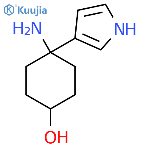 4-amino-4-(1H-pyrrol-3-yl)cyclohexan-1-ol structure