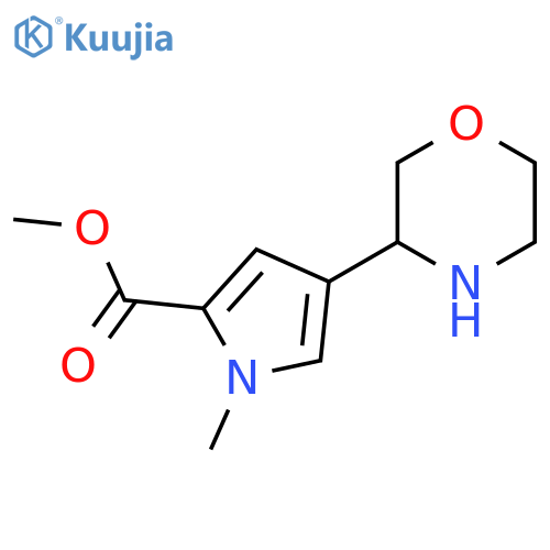 methyl 1-methyl-4-(morpholin-3-yl)-1H-pyrrole-2-carboxylate structure