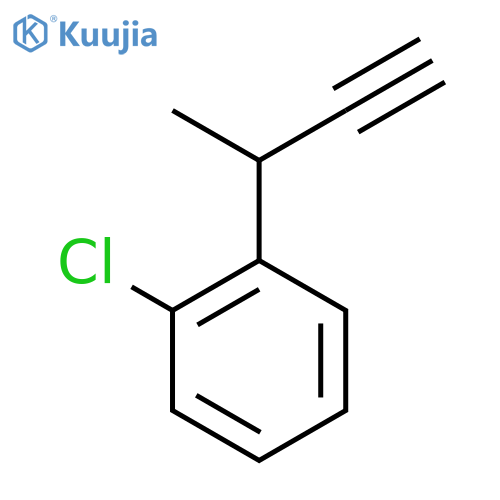 1-(but-3-yn-2-yl)-2-chlorobenzene structure