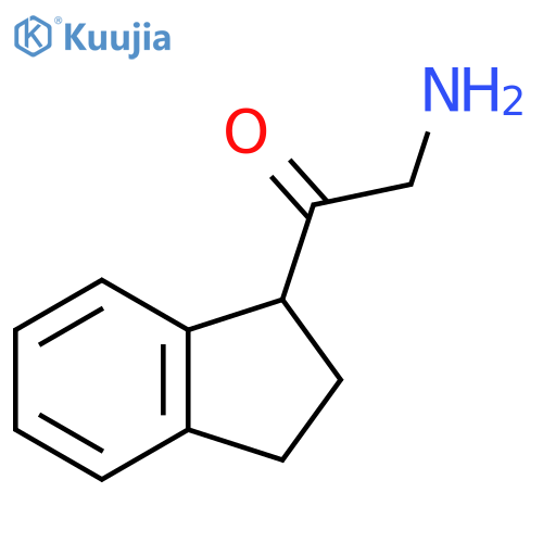 2-amino-1-(2,3-dihydro-1H-inden-1-yl)ethan-1-one structure