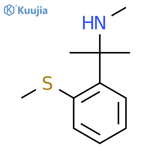 methyl({2-2-(methylsulfanyl)phenylpropan-2-yl})amine structure