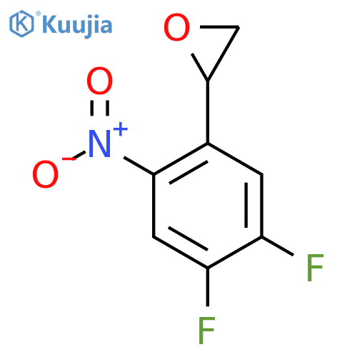 2-(4,5-difluoro-2-nitrophenyl)oxirane structure