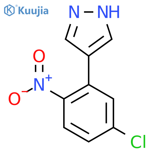 4-(5-chloro-2-nitrophenyl)-1H-pyrazole structure