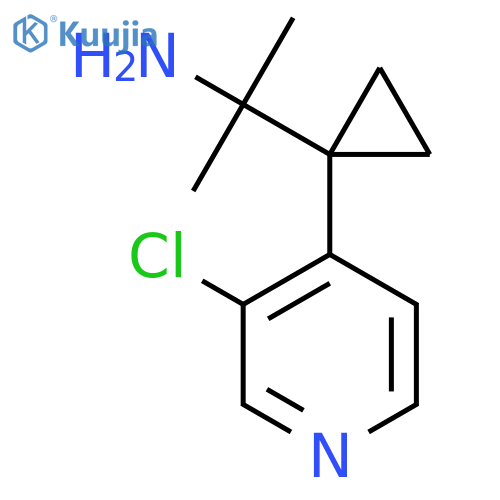 2-1-(3-chloropyridin-4-yl)cyclopropylpropan-2-amine structure